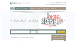 Desktop Screenshot of domusrecruitment.com