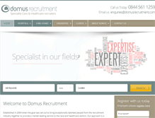 Tablet Screenshot of domusrecruitment.com